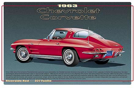 1963 corvette sketch